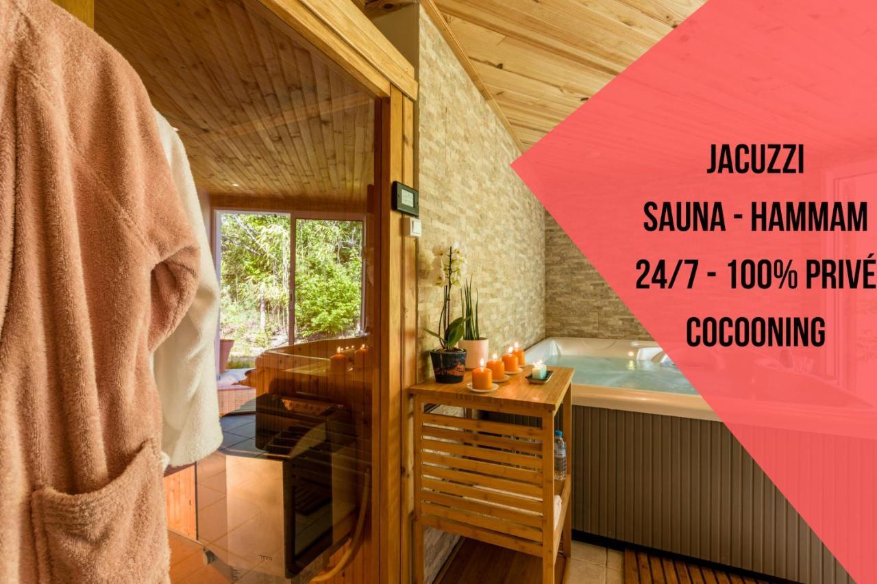 Sauna - Jacuzzi - 100% Prive - L'Estantada Linxe 外观 照片