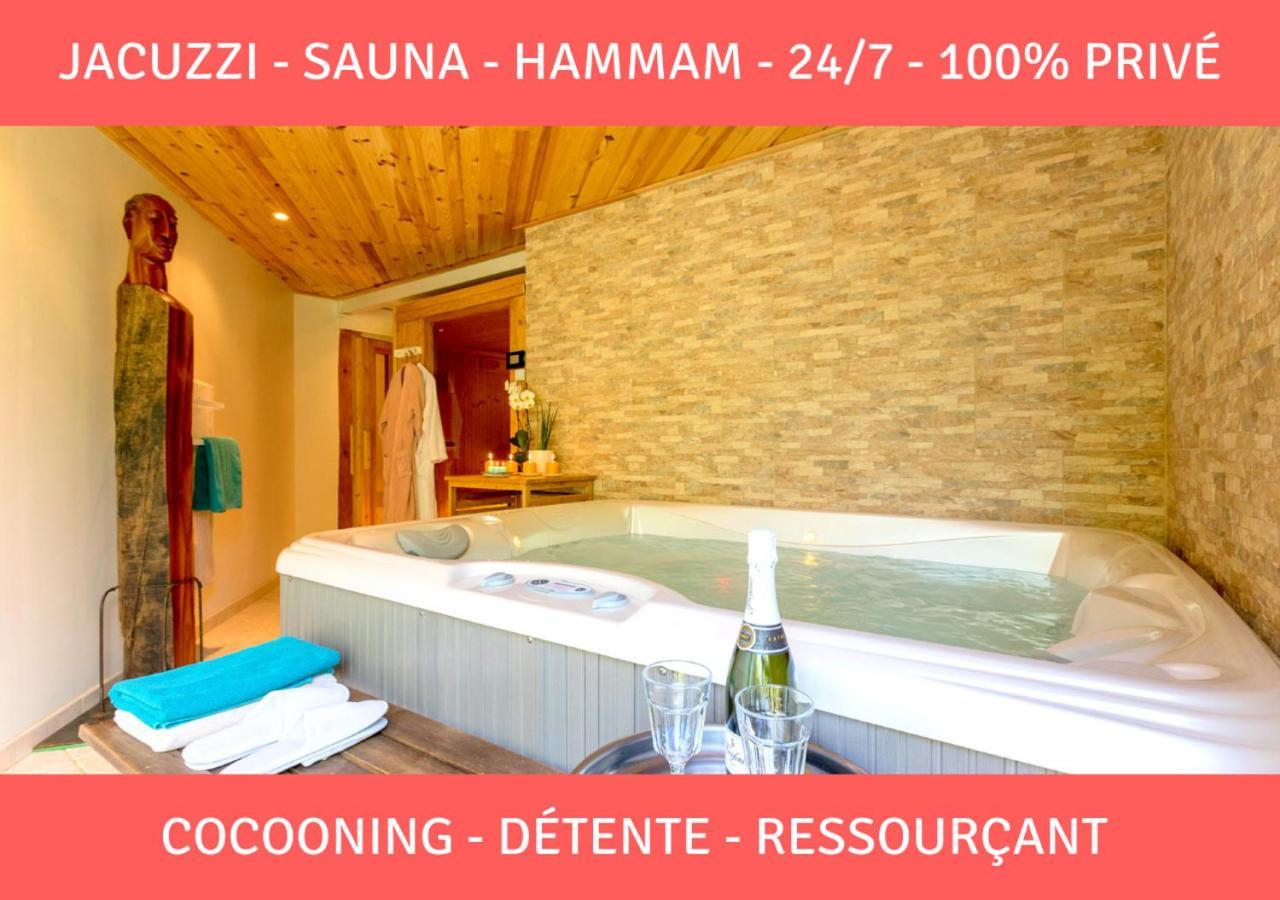 Sauna - Jacuzzi - 100% Prive - L'Estantada Linxe 外观 照片